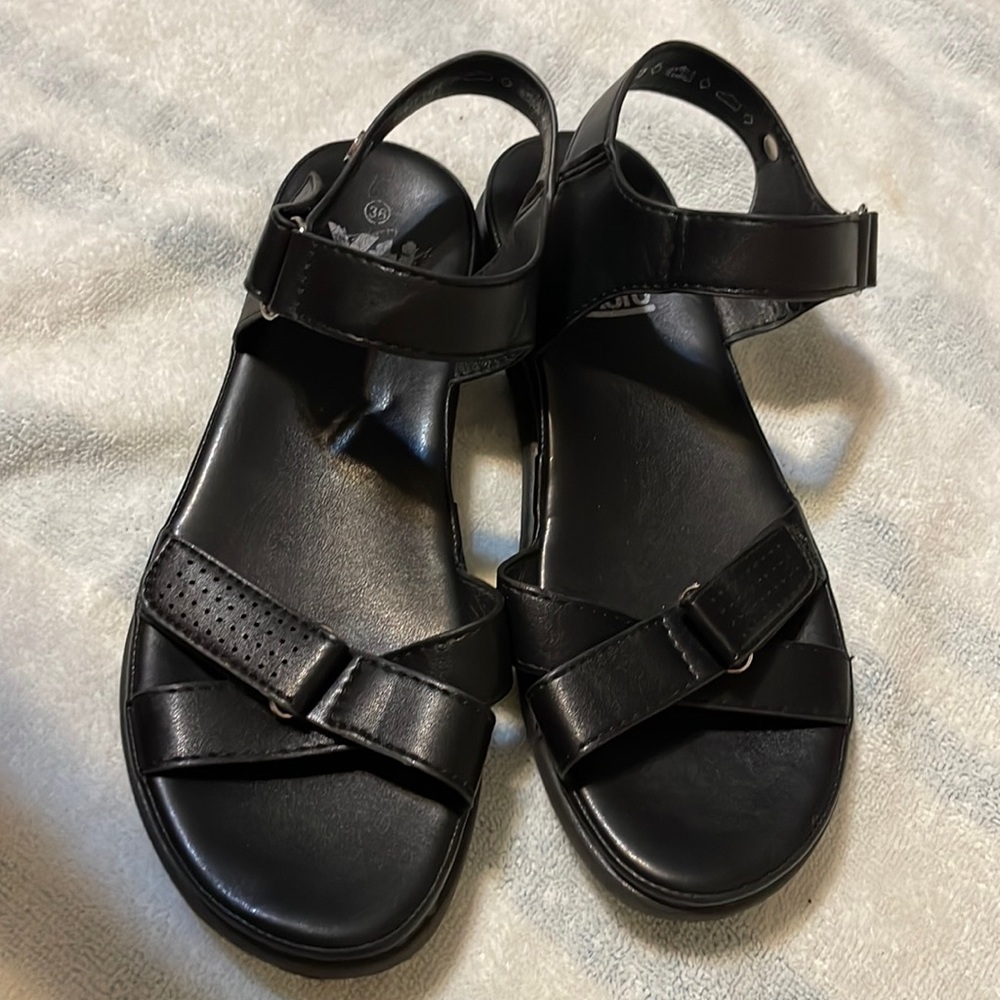 Black Sandals (Size 6 Womens)